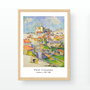 Wallity Cuadro Decorativo Enmarcado Gardanne de Paul Cézanne 55 x 75 cm